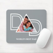 Tapis De Souris Meilleur papa photo de Fête des pères personnalisé (Avec souris)