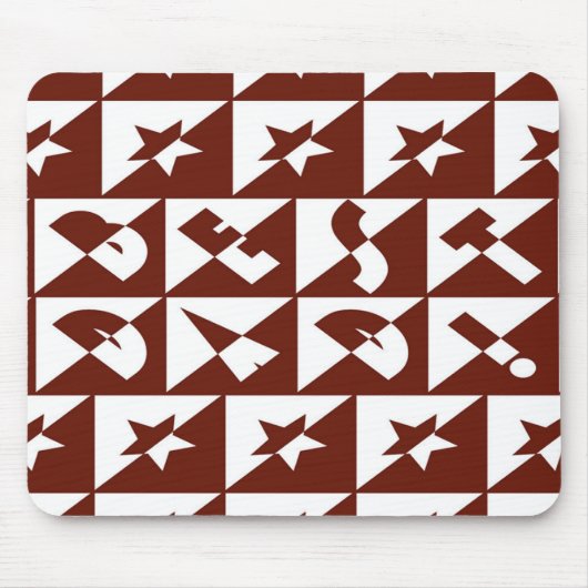 Tapis De Souris Meilleur texte sauvage papa en rouge (Devant)