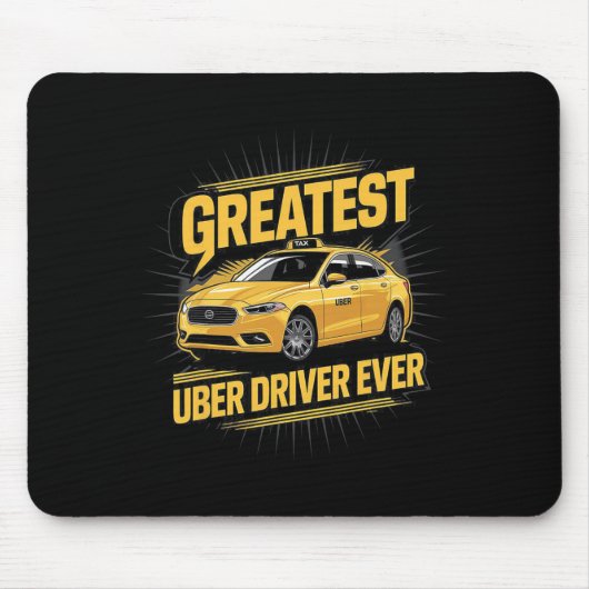 Tapis De Souris Meilleur Uber Driver Jamais Uber Driver Funny 1 (Devant)