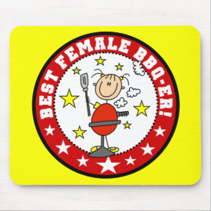 Tapis de souris Meilleure Barbecueuse Féminine