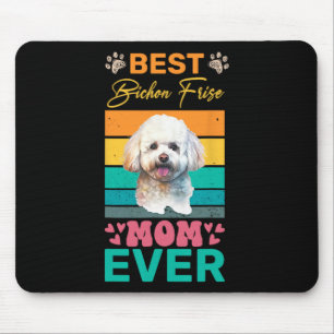 Tapis De Souris Meilleure Bichon Frise Maman Ever Amoureux des chi