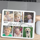 Tapis De Souris Meilleure calligraphie jamais grand-père 6 Collage<br><div class="desc">Cette mousepad présente un collage photo de 6 photos de petits-enfants. Le texte dit : "Meilleur grand-père jamais" et est accentué par la calligraphie de style manuscrit moderne.</div>