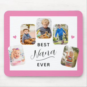 Tapis De Souris Meilleure calligraphie jamais Nana 5 Photo rose