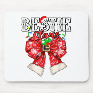 Tapis De Souris Meilleure copine Claus Meilleur ami Couple Coquett