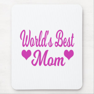 Tapis De Souris Meilleure Maman du Monde Rose