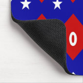 Tapis De Souris Meilleure maman en forme de diamant patriotique (Coin)