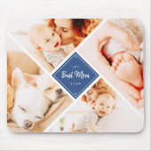 Tapis De Souris Meilleure maman jamais moderne photos personnalisé (Devant)