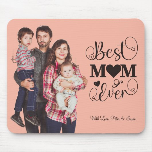 Tapis De Souris "Meilleure maman jamais" Mousepad personnalisé ave (Devant)