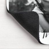 Tapis De Souris Meilleure maman jamais noir et blanc Script photo (Coin)