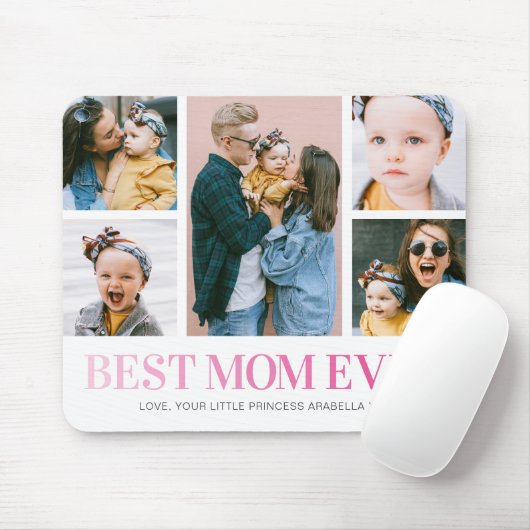 Tapis De Souris Meilleure Maman Jamais Photo Collage Souris Pad (Avec souris)