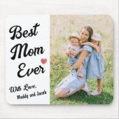 Tapis De Souris Meilleure maman jamais photo moderne (Devant)
