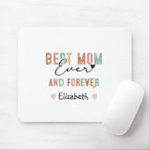Tapis De Souris Meilleure maman jamais rétro Script Super fête des (Avec souris)