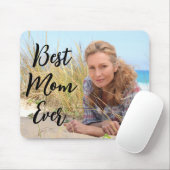 Tapis De Souris Meilleure Maman Photo de Script Moderne (Avec souris)