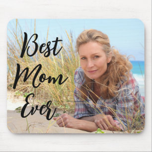 Tapis De Souris Meilleure Maman Photo de Script Moderne
