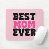 Tapis De Souris Meilleure Maman Typographie (Avec souris)