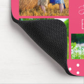 Tapis De Souris Meilleure Soeur Jamais Rose Collage Photo (Coin)