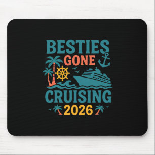 Tapis De Souris Meilleures Amies en Croisière 2026 Filles Équipées