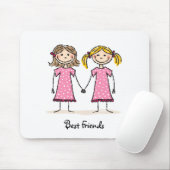 Tapis De Souris Meilleurs amis (Avec souris)