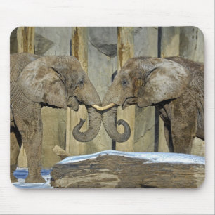 Tapis De Souris Meilleurs amis Mousepad d'éléphant