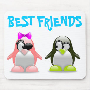 TAPIS DE SOURIS "MEILLEURS AMIS" PENGUINS