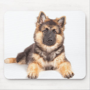 Tapis De Souris Mélange de berger allemand de Collie Bordure