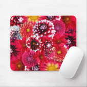 Tapis De Souris Mélange de fleurs rouges (Avec souris)