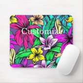 Tapis De Souris Mélange de fleurs tropicales Thunder_Cove (Avec souris)