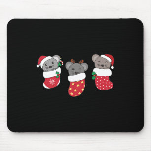 Tapis De Souris Mélange De Morceaux Dans Les Bas De Noël Pour Le M
