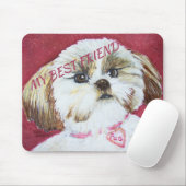 TAPIS DE SOURIS MÉLANGE DE SHIH TZU DE JOUET (Avec souris)