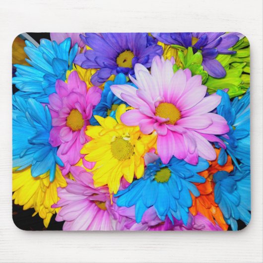 Tapis De Souris Mélange Fleur Faisy Mousepad (Devant)