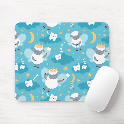Tapis De Souris Mélange Mouton Fée Dentiste Hygiéniste (Avec souris)