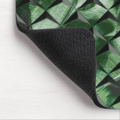 Tapis De Souris Mélanger les carrés 3D avec l'image vert foncé de  (Coin)