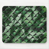Tapis De Souris Mélanger les carrés 3D avec l'image vert foncé de  (Devant)