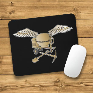 Tapis De Souris Mélangeur de béton beige