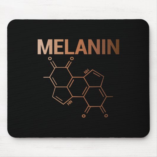 Tapis De Souris Melanin Structure chimique Molecule Formule Afriqu (Devant)