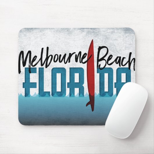 Tapis De Souris Melbourne Beach Floride Surf Surf (Avec souris)