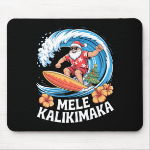 Tapis De Souris Mele Kalikimaka Noël hawaïen Aloha Santa Cla