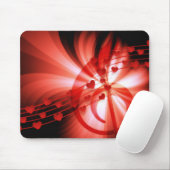 Tapis De Souris Mélodie Coeurs Mousepad (Avec souris)