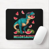 Tapis De Souris Melonsaurus pastèque dinosaure t rex été drôle (Avec souris)