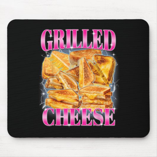 Tapis De Souris Mème alimentaire amusant Fromage Grillé Sandwiches (Devant)