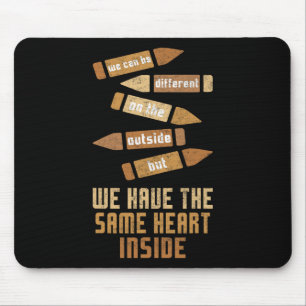 Tapis De Souris Même Coeur Histoire Noire Enfants Enfants Africain