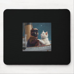 Tapis De Souris Mème de chat drôle de film Titanic Rms Bateau de c