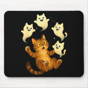 Tapis De Souris Mème de chat drôle Soky Halloween minou