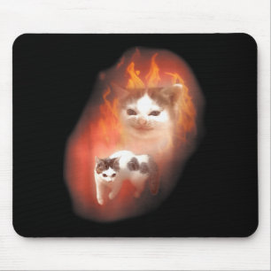 Tapis De Souris Mème de chat en colère humour drôle chat mignon am
