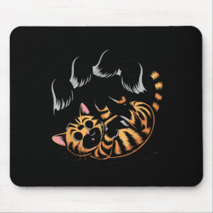 Tapis De Souris Mème de chat fantôme drôle d'Halloween Soky Kitty