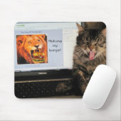 Tapis De Souris Mème de chat King of burgers (Avec souris)