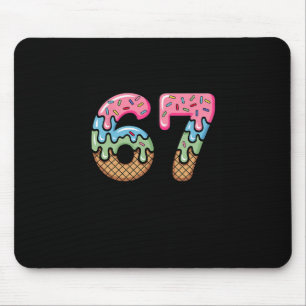 Tapis De Souris Mème de glace qui coule drôle six sept 67 Cadeau