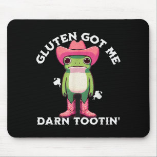 Tapis De Souris Mème de grenouille drôle Gluten m'a carrément Glut