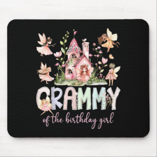 Tapis De Souris Mémé de la fée de la fille d'anniversaire Famille