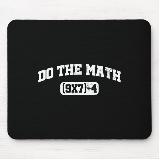 Tapis De Souris Mème de maths, Mème de maths 67, Professeur de six (Devant)